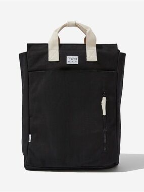 TYPO got your back tote backpack black